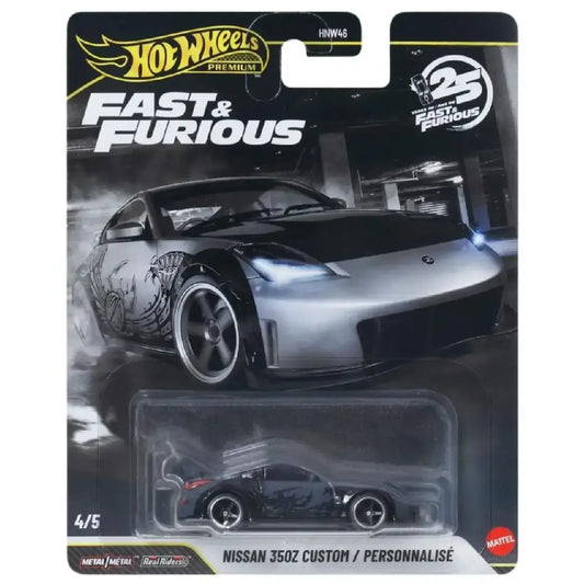 Hot Wheels Nissan 350Z Custom – 25 Years of Fast & Furious 2026 – 1:64 Diecast Collectible Car