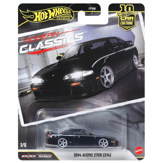 Hot Wheels Premium 1994 NISMO 270R (S14) – 2026 Modern Classics 1:64 Diecast Collectible Car