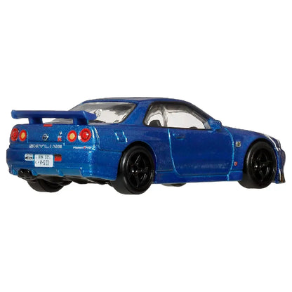 Hot Wheels Premium Timeless Icons Nissan Skyline GT-R V-Spec II BNR34 – 1:64 Diecast Collectible Car