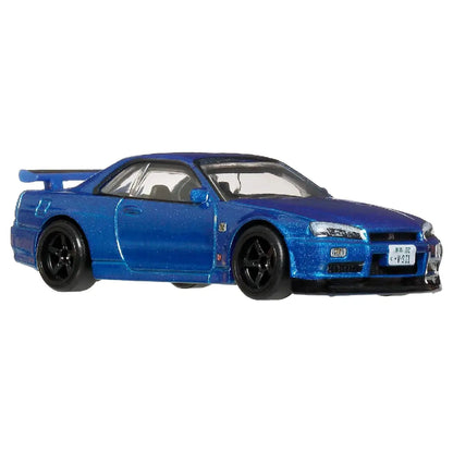 Hot Wheels Premium Timeless Icons Nissan Skyline GT-R V-Spec II BNR34 – 1:64 Diecast Collectible Car