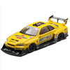 MINI GT Nissan LB-ER34 Super Silhouette Skyline Sport Yellow 2026 – 1:64 Liberty Walk Diecast Model Car