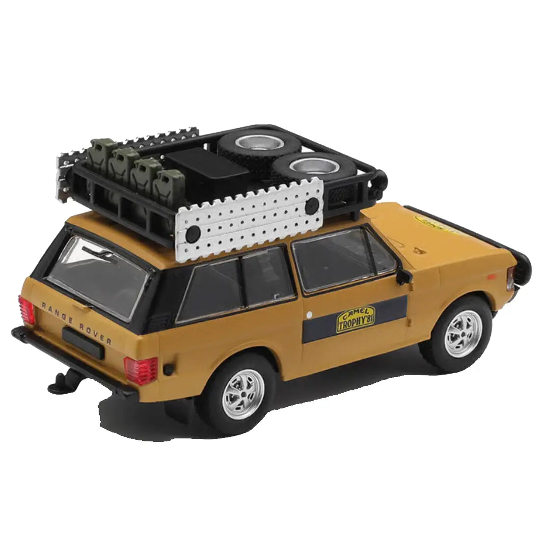 MINI GT Range Rover 1981 Camel Trophy Sumatra Winner – 1:64 Off-Road Diecast Collectible Car