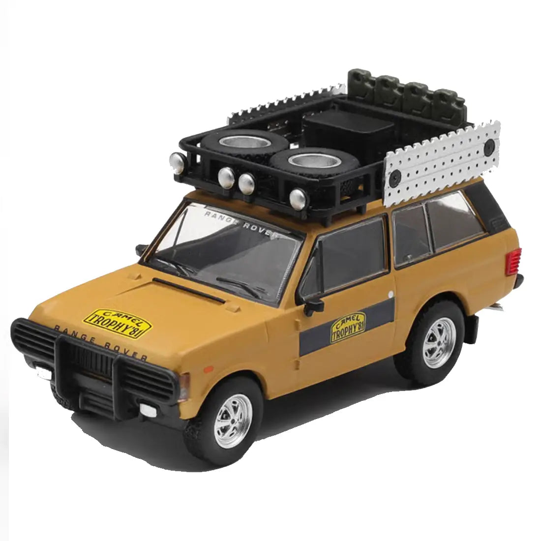 MINI GT Range Rover 1981 Camel Trophy Sumatra Winner – 1:64 Off-Road Diecast Collectible Car