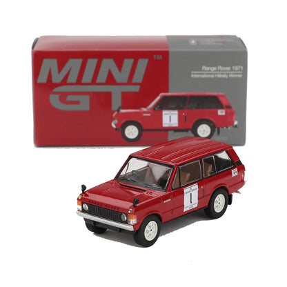 MINI GT Range Rover 1971 International Hillrally Winner #1 – 1:64 Classic Off-Road Rally Diecast Model Car