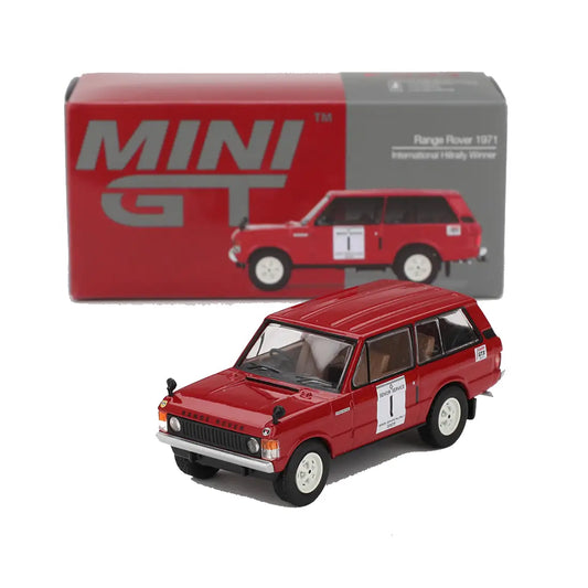 MINI GT Range Rover 1971 International Hillrally Winner #1 – 1:64 Classic Off-Road Rally Diecast Model Car