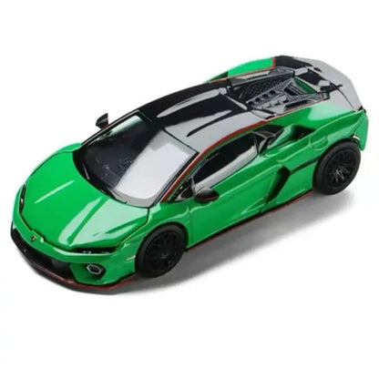 Trends Hobby Lamborghini Temerario Verde Green No.126 241082(B) – 1:64 Premium Diecast Model Car with Opening Hood