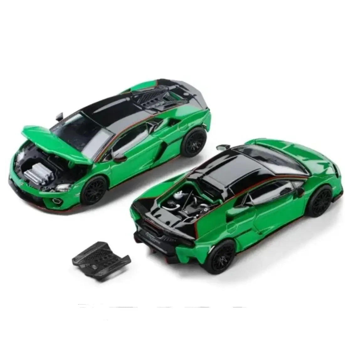 Trends Hobby Lamborghini Temerario Verde Green No.126 241082(B) – 1:64 Premium Diecast Model Car with Opening Hood