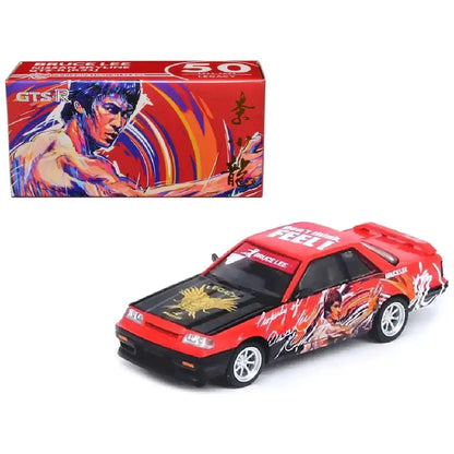 INNO64 Nissan Skyline GTS-R R31 Bruce Lee 50th Anniversary Red IN64-R31-BRUCELEE – 1:64 Premium Diecast Model Car