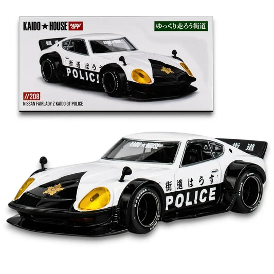 Kaido House x MINI GT Nissan Fairlady Z Kaido GT Police KHMG208 – 1:64 Premium JDM Diecast Model Car