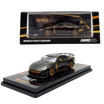 INNO64 Nissan GT-R50 by Italdesign Black IN64-R50-BLK – 1:64 Premium Diecast Model Car