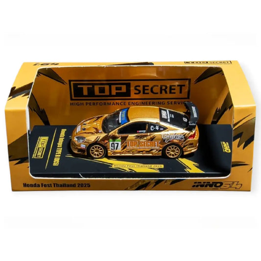 INNO64 Honda Integra Type R DC5 Top Secret Thailand Gold Honda Fest 2025 IN64-DC5TST-HFTH25 – 1:64 Premium Diecast Model Car