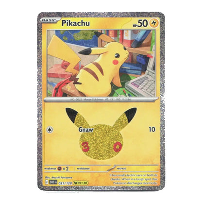 Pikachu Holo Rare 031/128 ME: 30th Celebration English Pokémon Card NM