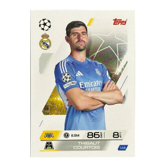 Thibaut Courtois #119 Topps Match Attax 2025/26 Football Trading Card
