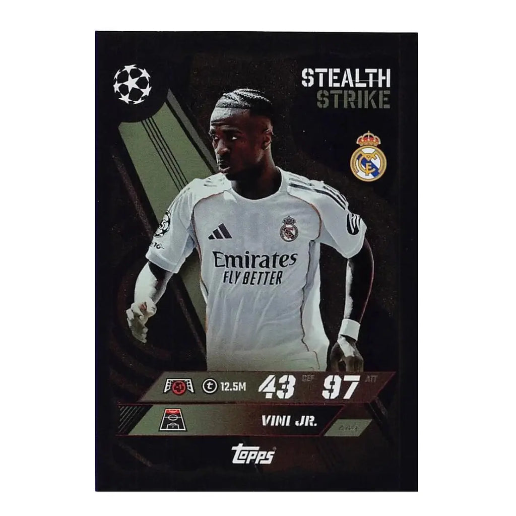 Vini Jr. Stealth Strike Match Attax 2025/26 Football Trading Card