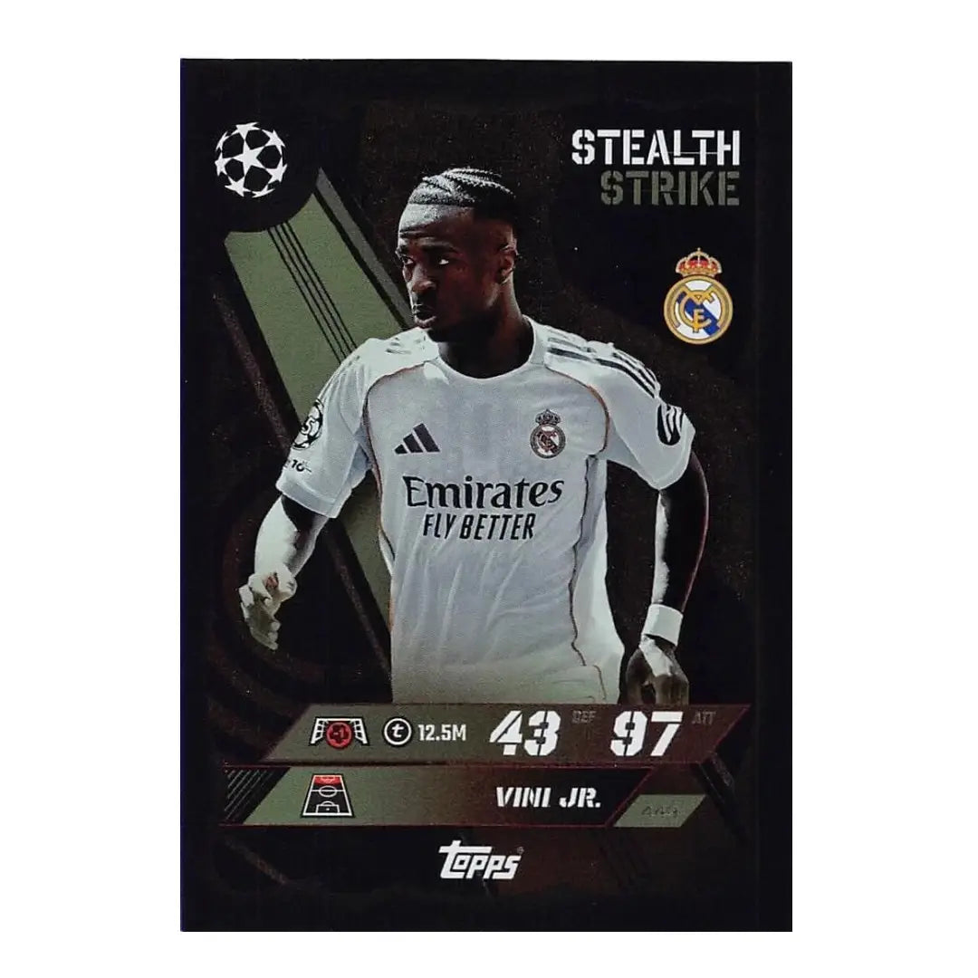 Vini Jr. Stealth Strike Match Attax 2025/26 Football Trading Card