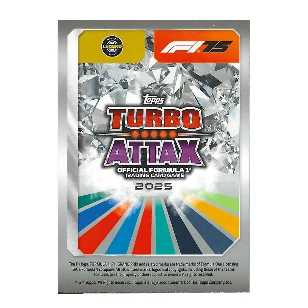 2025 Topps Turbo Attax #304 Michael Schumacher Icons of the Grid F1 Trading Card