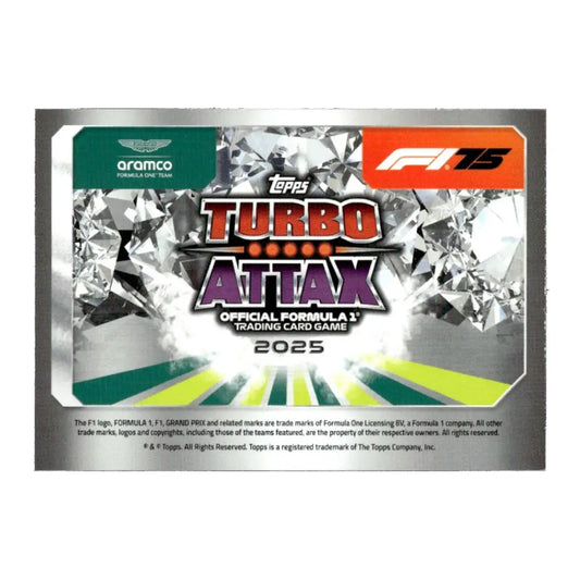 2025 Topps Turbo Attax F1 #17 Oscar Piastri Pink Signature Style Trading Card
