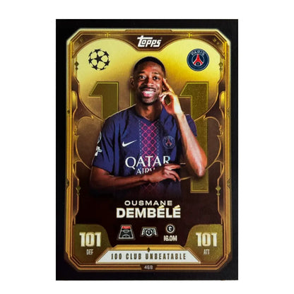 2025/26 Topps UCC Match Attax Ousmane Dembélé Unbeatable 101 #468 PSG Football Trading Card