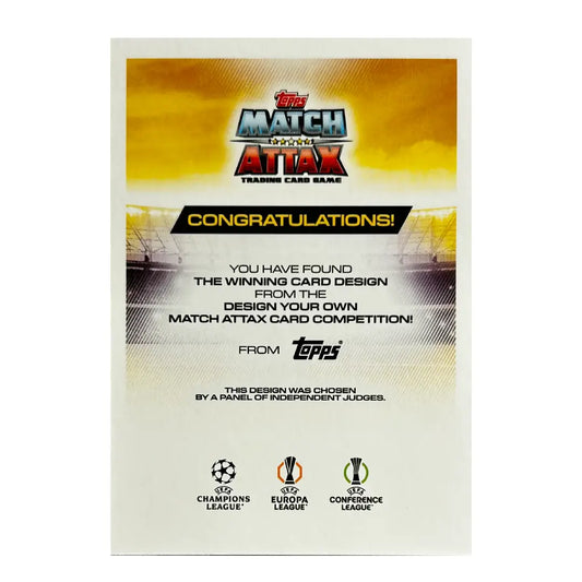 2025/26 Topps UCC Match Attax Phil Foden Design Your Own Card Winner MAW 1