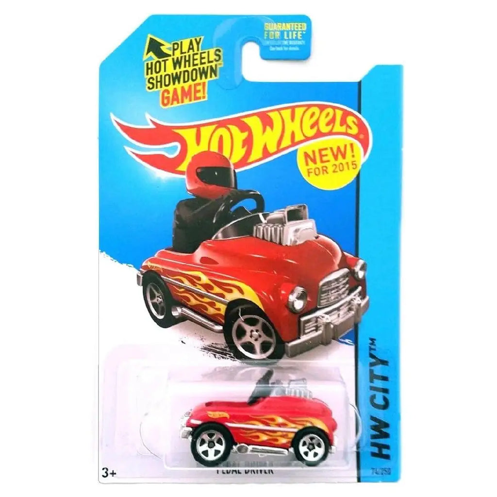 Hot Wheels Pedal Driver Red 2015 HW City Surf Patrol 74/250 CFG87 – 1:64 Diecast Car