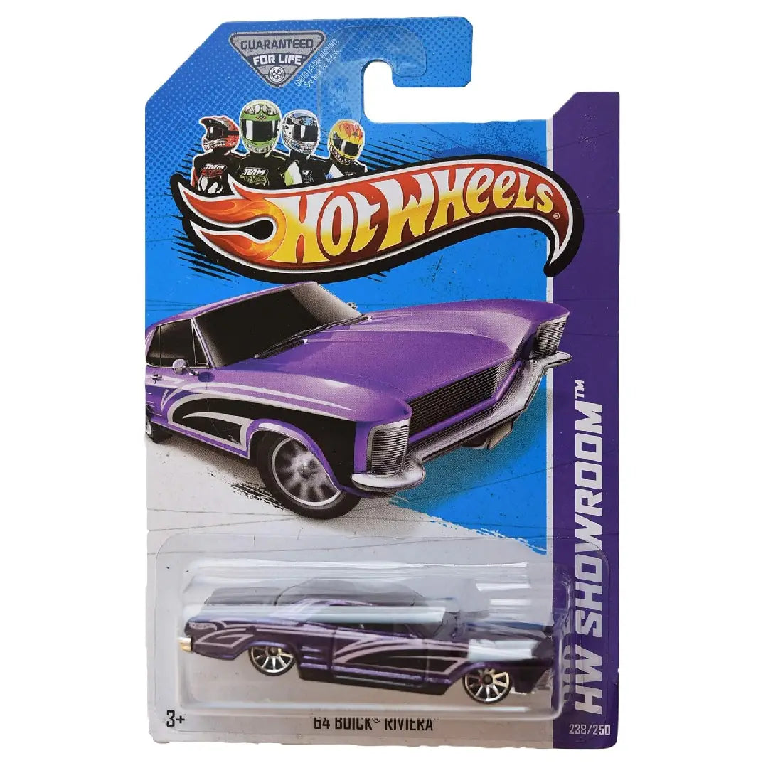 Hot Wheels '64 Buick Riviera Metallic Purple 238/250 X1854 – 1:64 Diecast Car