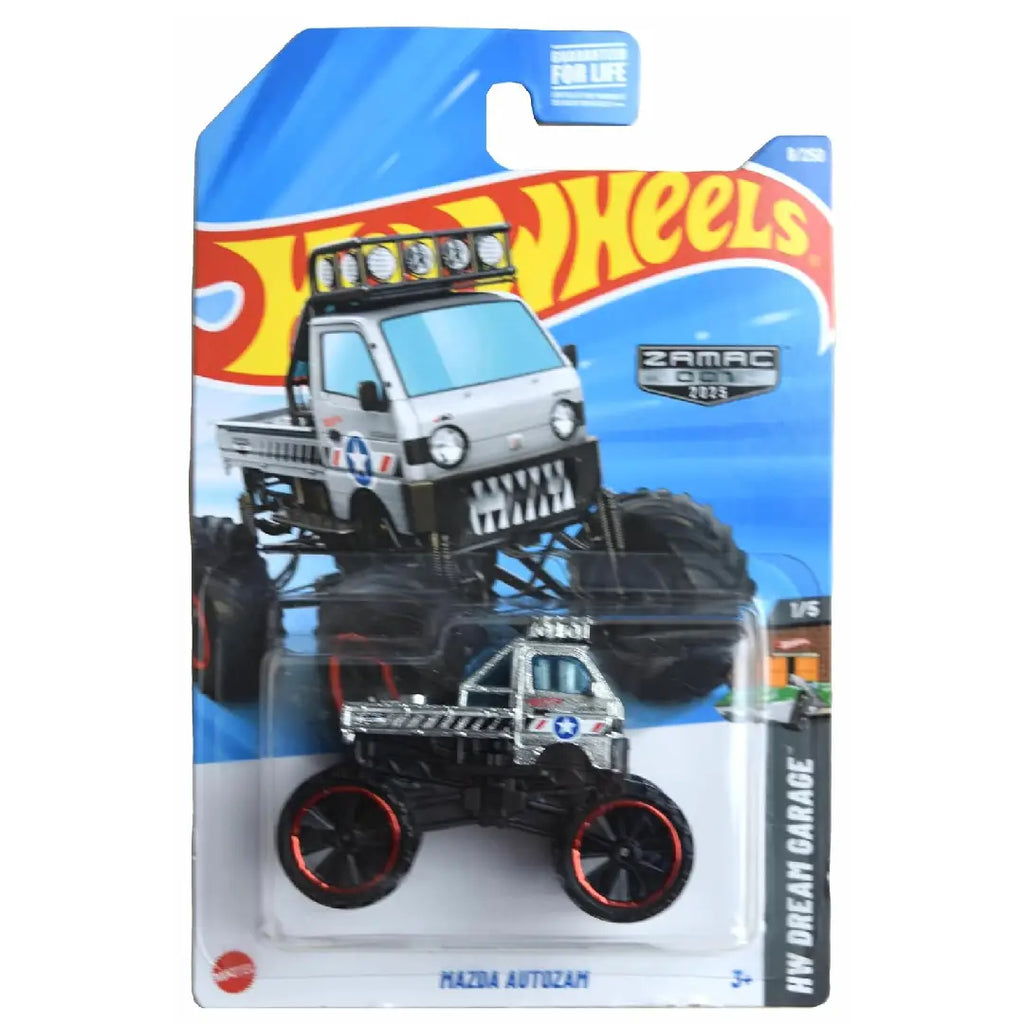 Hot Wheels Mazda Autozam ZAMAC Silver 8/250 HYY10 – 1:64 Diecast Kei Truck