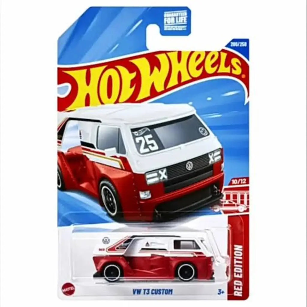 Hot Wheels VW T3 Custom Red Edition 200/250 HYY47 – 1:64 Diecast Volkswagen Van