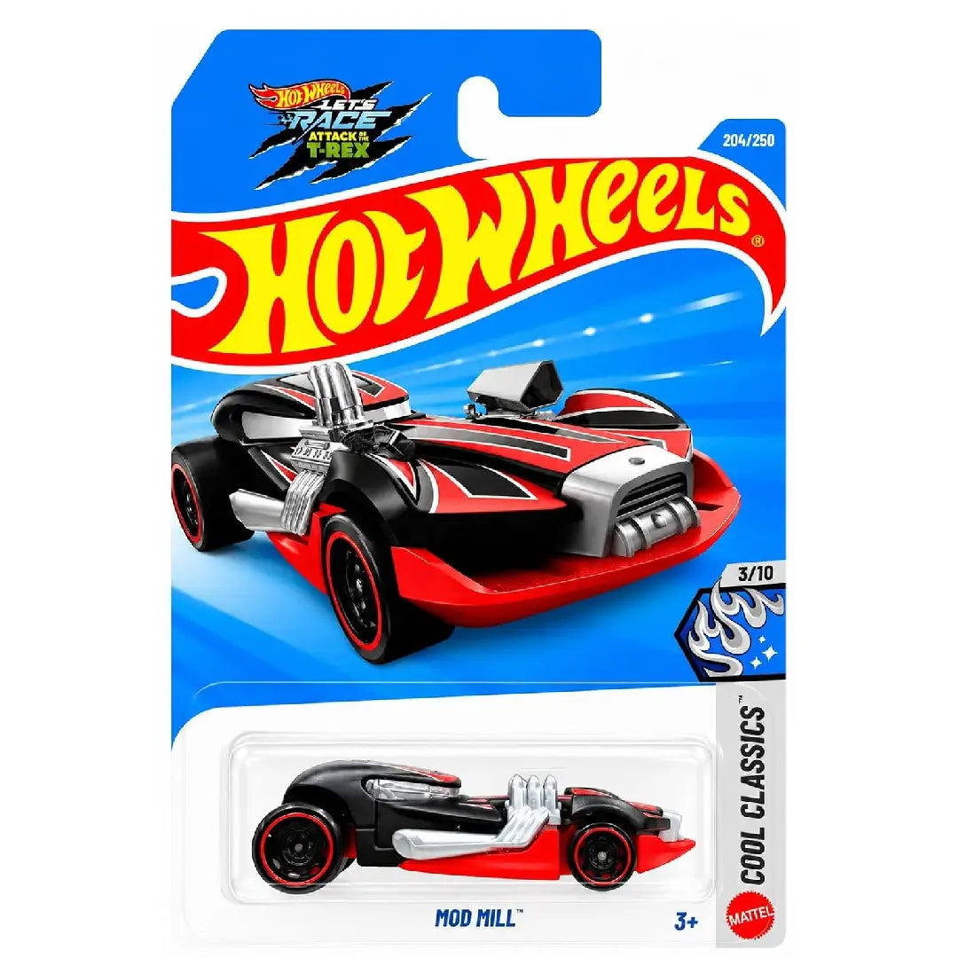 Hot Wheels Mod Mill Satin Black 2026 Cool Classics 204/250 JJK40 – 1:64 Diecast Hot Rod