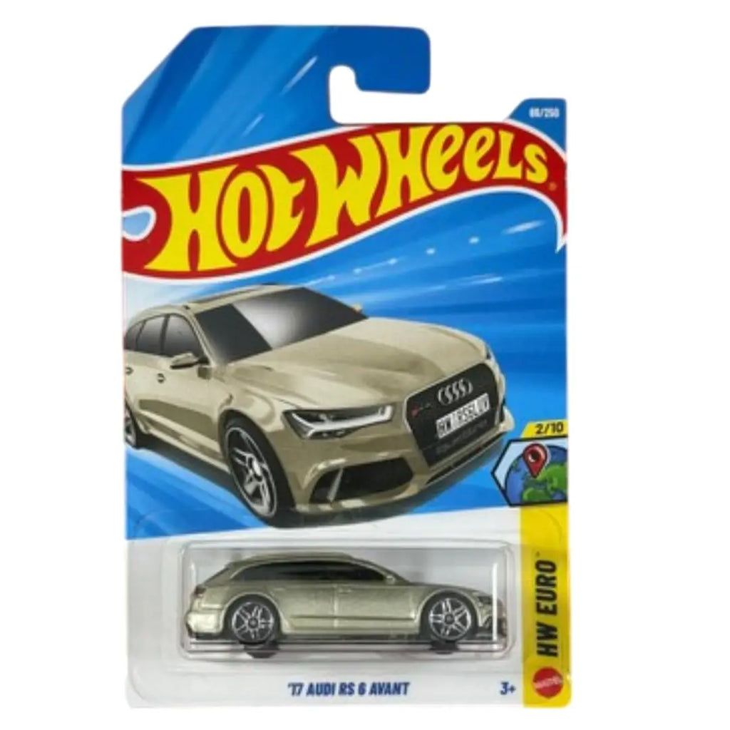 Hot Wheels '17 Audi RS 6 Avant Grey 2026 HW Euro 066/250 – 1:64 Diecast Car