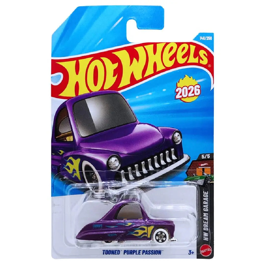 Hot Wheels Tooned Purple Passion Purple 2026 HW Dream Garage 148/250 – 1:64 Diecast Car