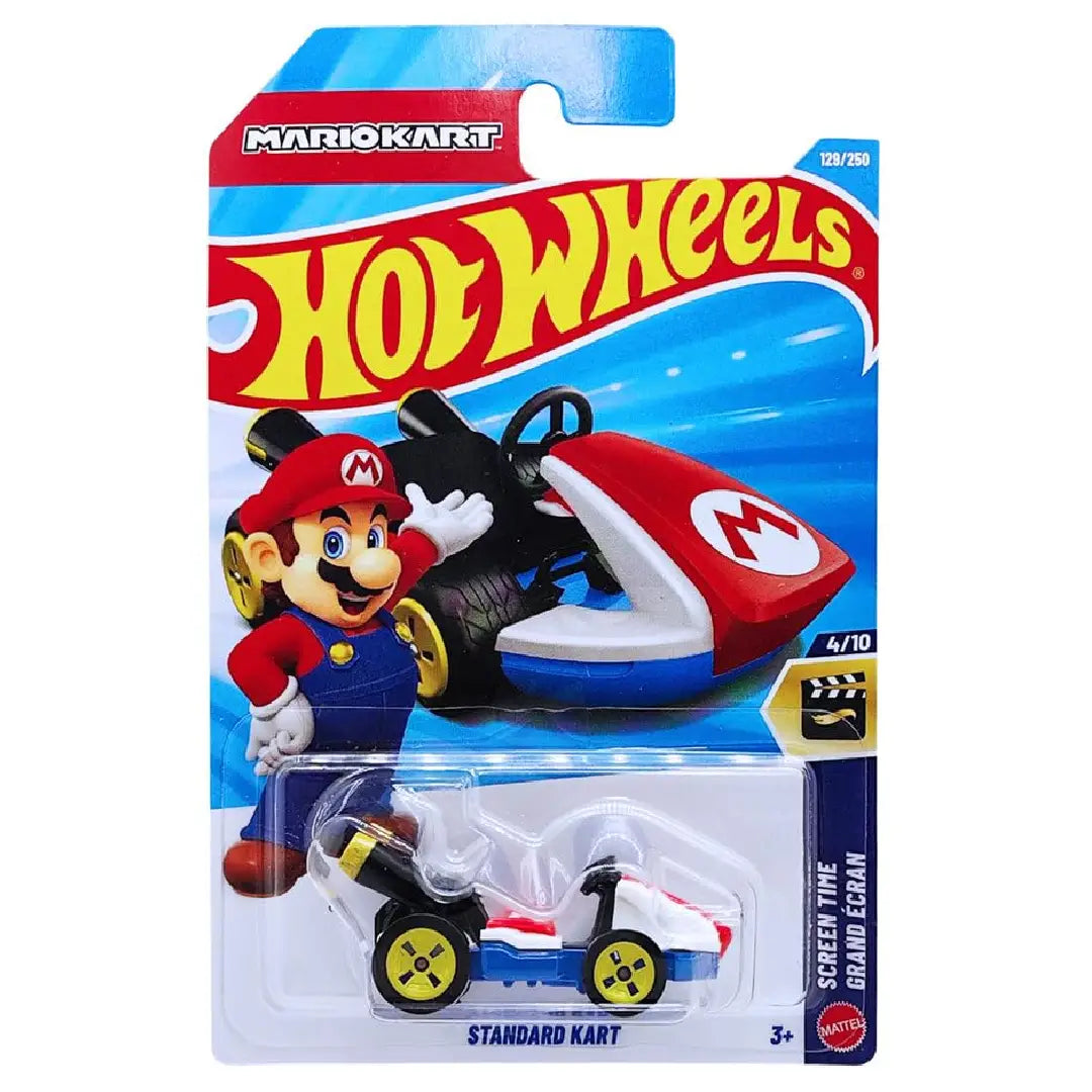 Hot Wheels Mario Kart Standard Kart Blue 2026 Screen Time 129/250 – 1:64 Diecast