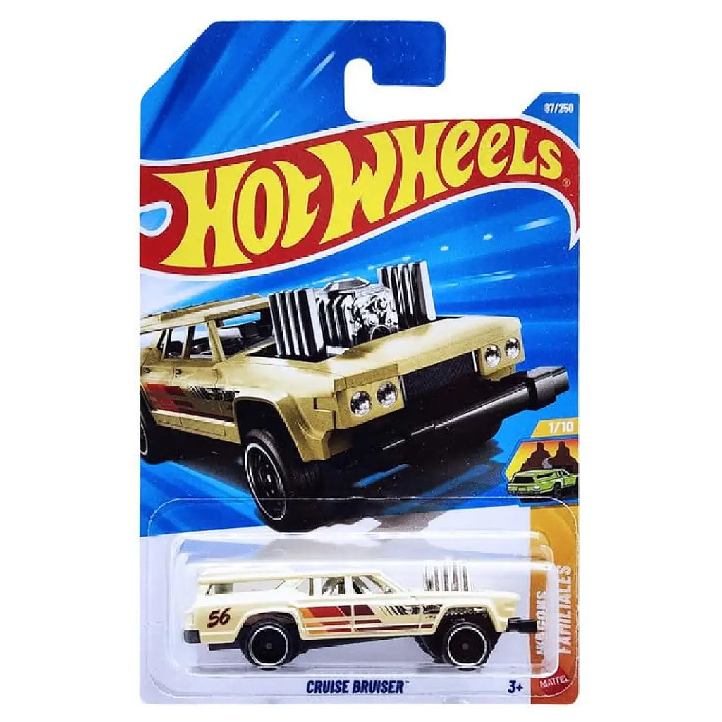 Hot Wheels Cruise Bruiser Cream HW Wagons 87/250 1:64
