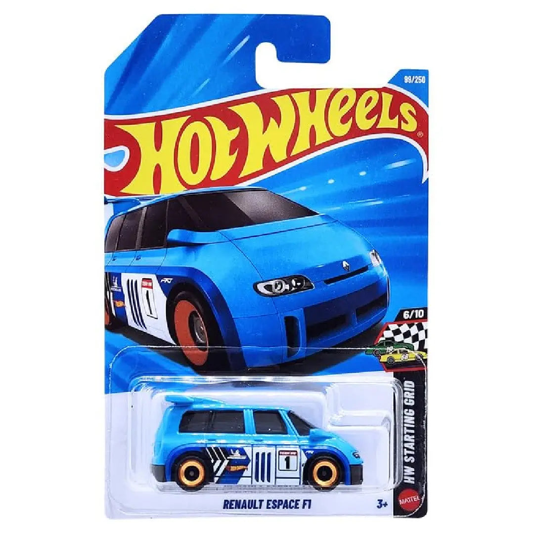 Hot Wheels Renault Espace F1 Blue HW Starting Grid 99/250 1:64