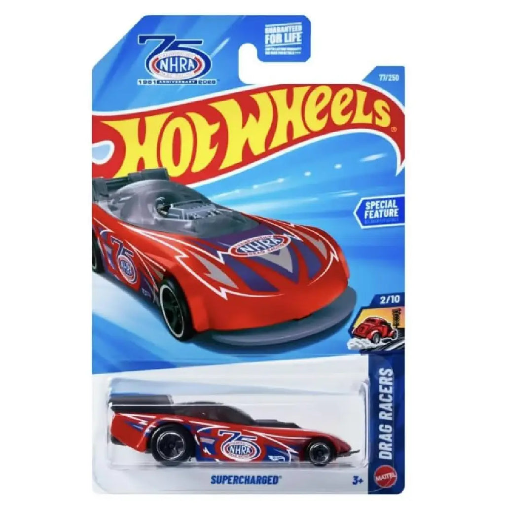Hot Wheels Supercharged Red Drag Racers 77/250 1:64