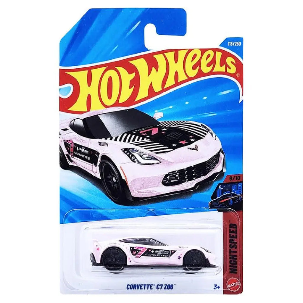 Hot Wheels Corvette C7 Z06 Pink Nightspeed 113/250 1:64
