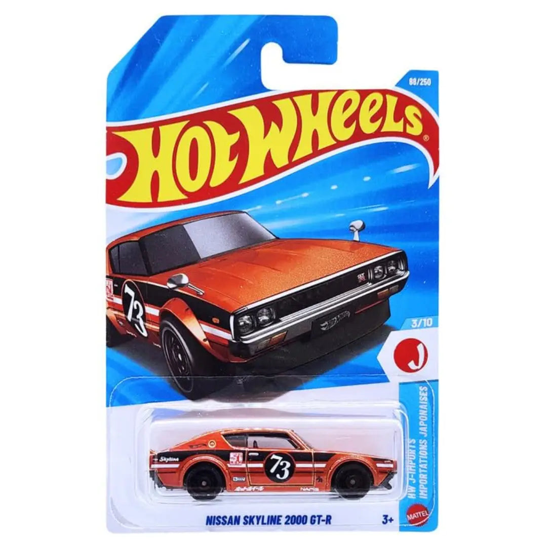 Hot Wheels Nissan Skyline 2000 GT-R Orange HW J-Imports 88/250 1:64