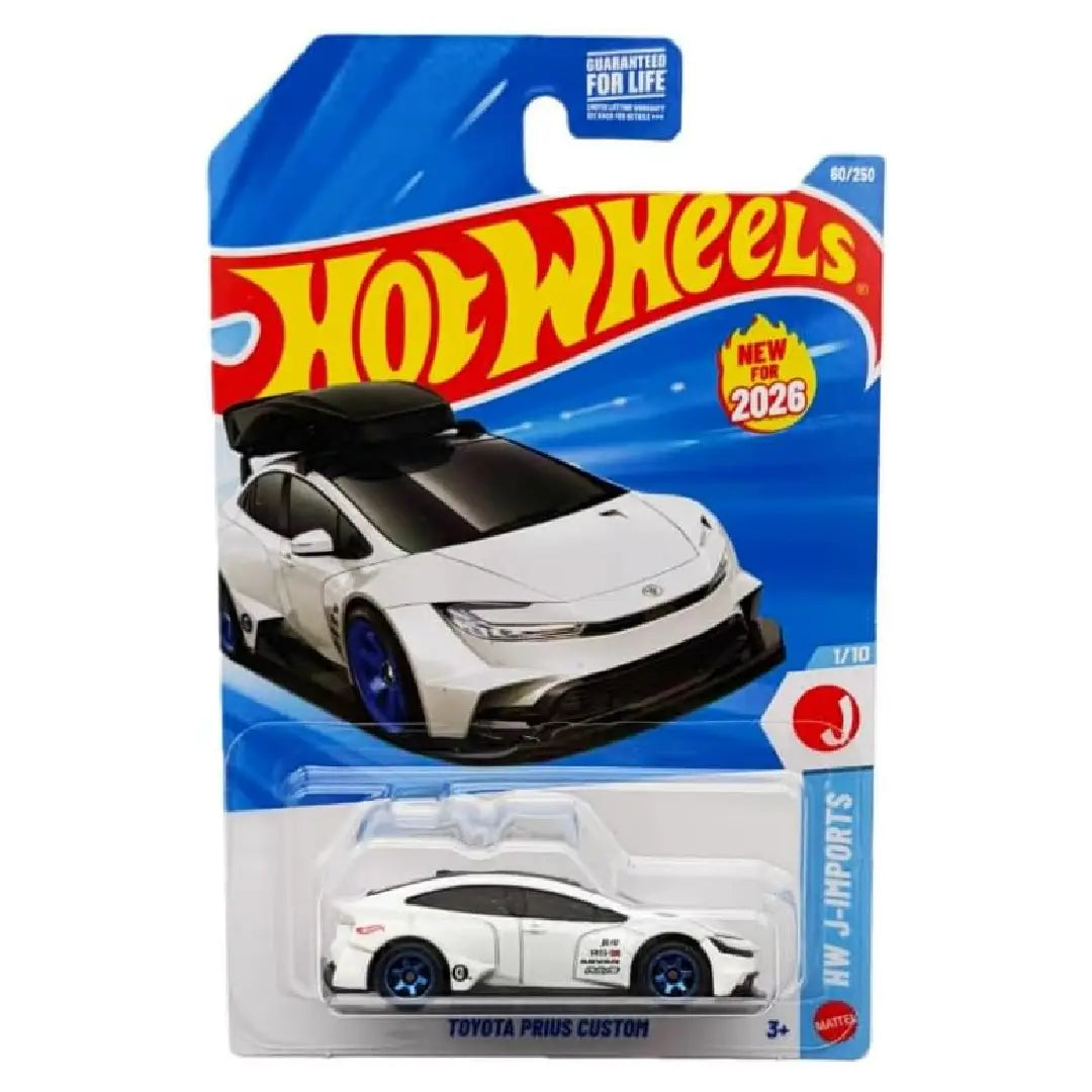 Hot Wheels Toyota Prius Custom White J-Imports 60/250 1:64