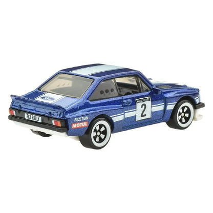 Hot Wheels Ford Escort RS 2000 Blue Silver Series Rally Racers 1:64