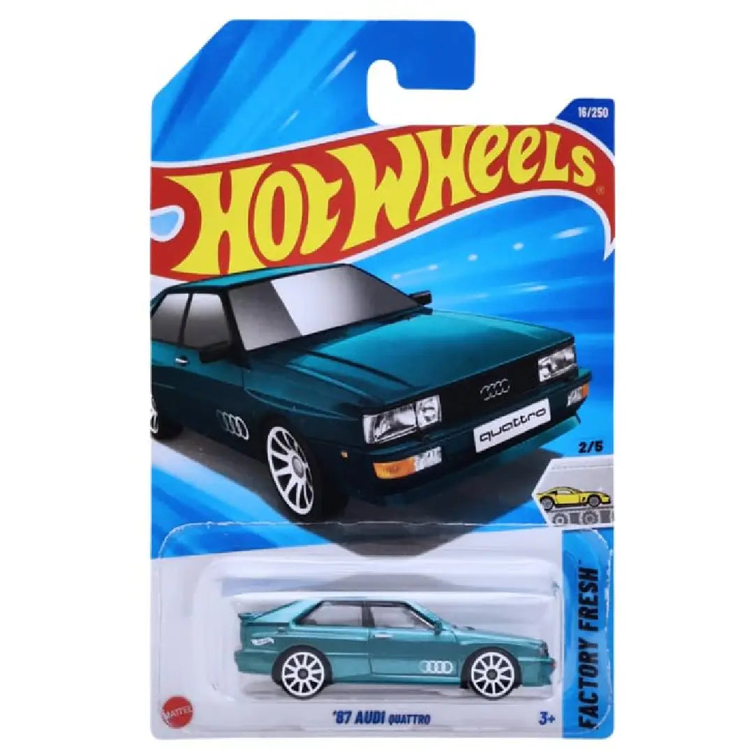 Hot Wheels '87 Audi Quattro Green HW Factory Fresh 1:64