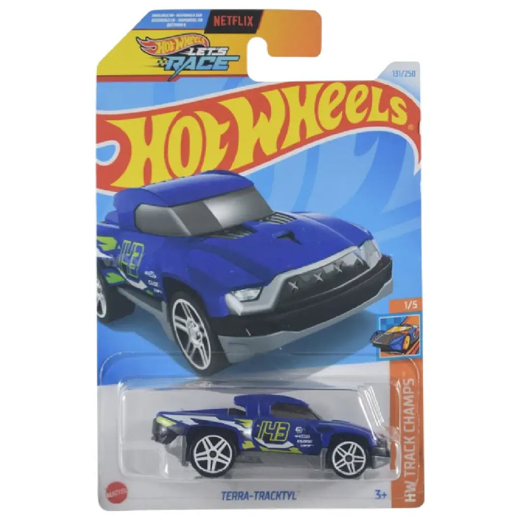 Hot Wheels Terra-Tracktyl Blue HW Track Champs 131/250 1:64