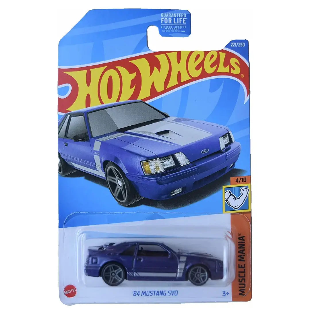 Hot Wheels '84 Mustang SVO Purple Muscle Mania 221/250 1:64