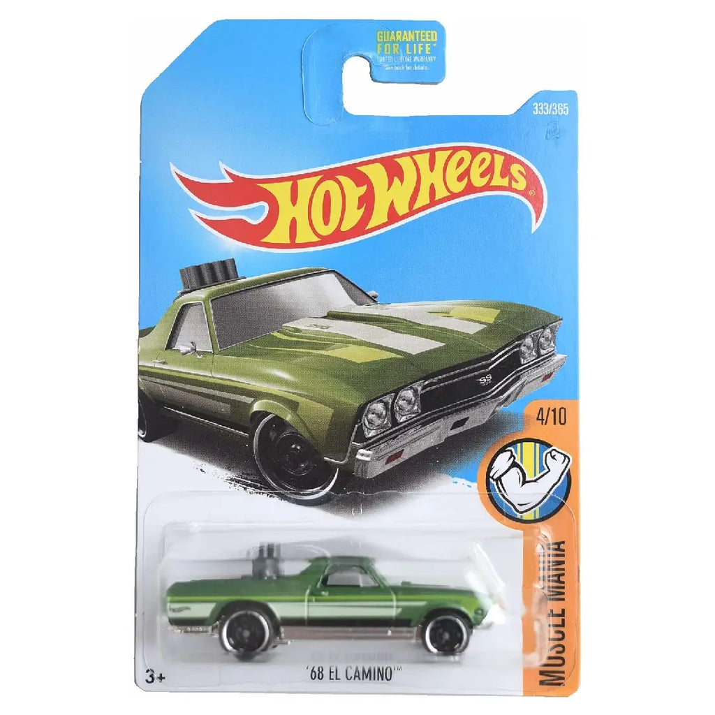 Hot Wheels '68 El Camino Green Muscle Mania 333/365 1:64