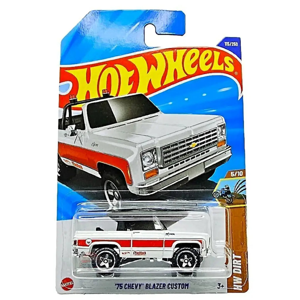 Hot Wheels '75 Chevy Blazer Custom White HW Dirt 115/250 1:64