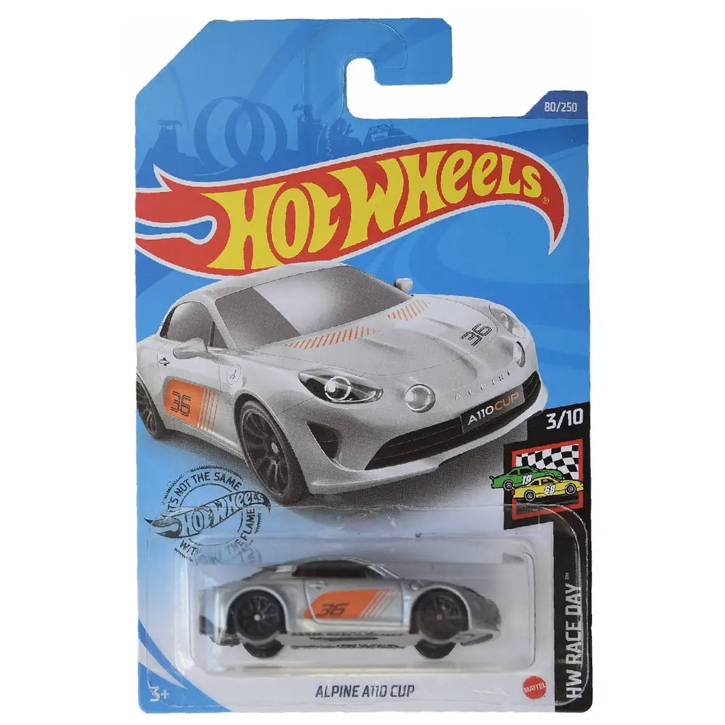 Hot Wheels Alpine A110 Cup Silver HW Race Day 80/250 1:64