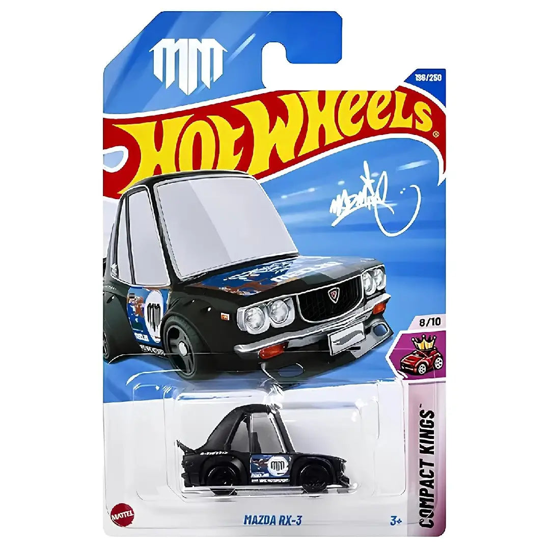 Hot Wheels Mazda RX-3 Black HW Compact Kings 8/10 1:64