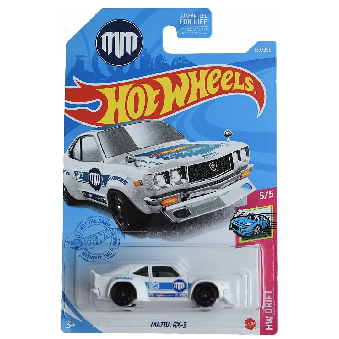 Hot Wheels Mazda RX-3 White Drift 5/5 137/250 1:64