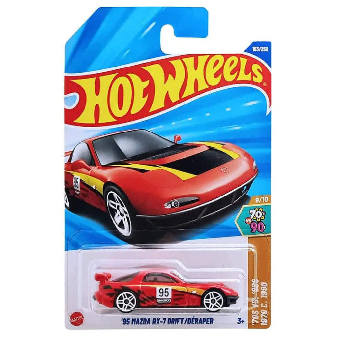Hot Wheels '95 Mazda RX-7 Red 2025 Drift 163/250 1:64