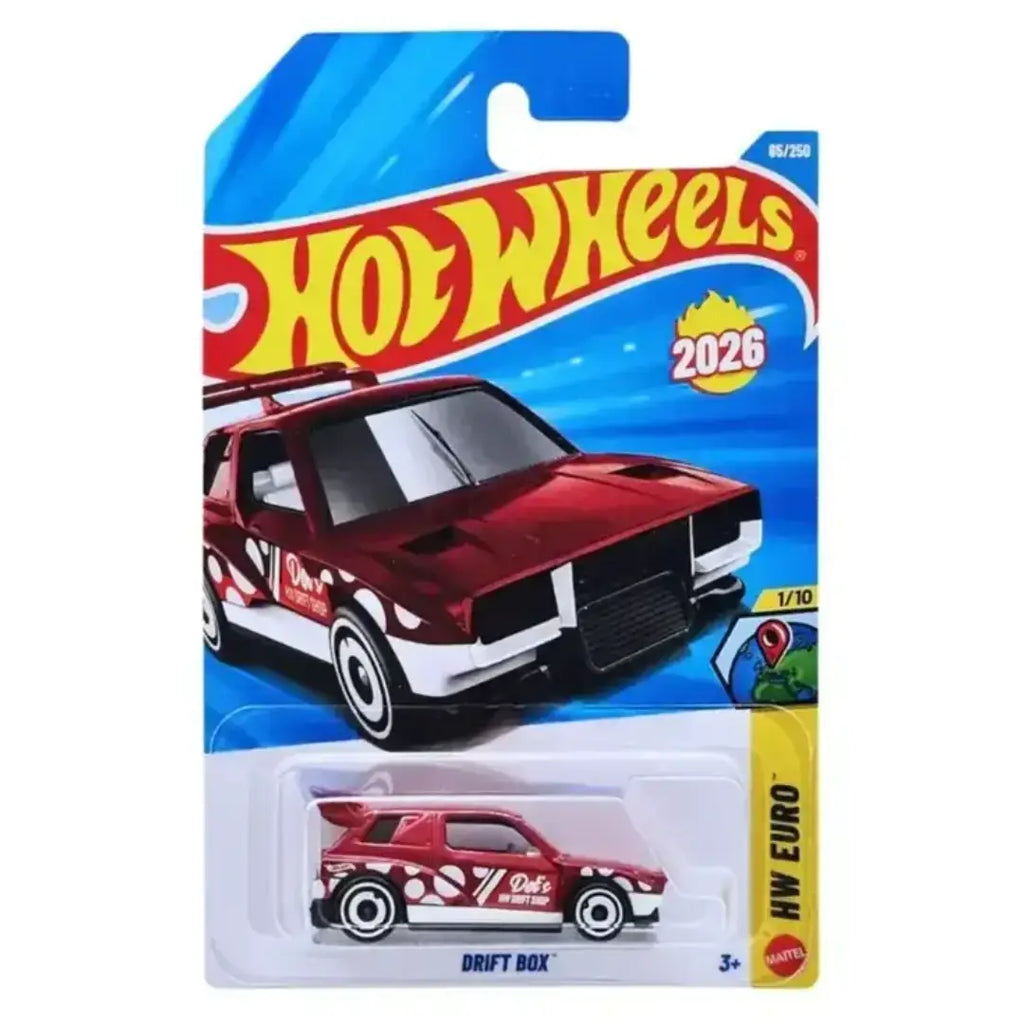 Hot Wheels Drift Box Red & White HW Euro 65/250 1:64