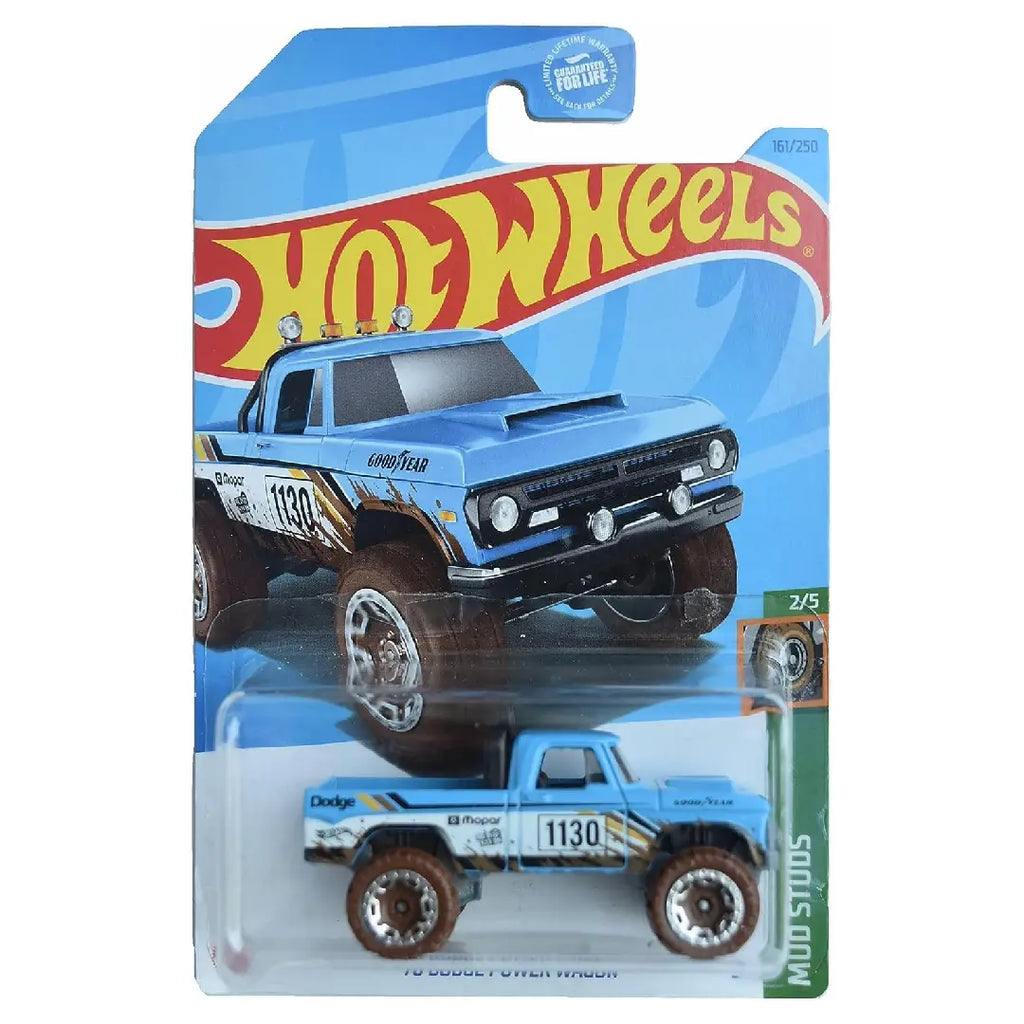 Hot Wheels '70 Dodge Power Wagon Blue HW Mud Studs 161/250 1:64