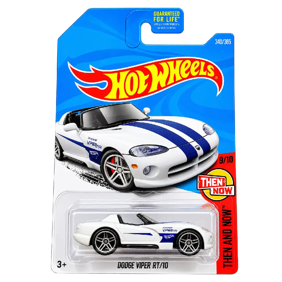 Hot Wheels Dodge Viper RT/10 White Then and Now 340/365 1:64